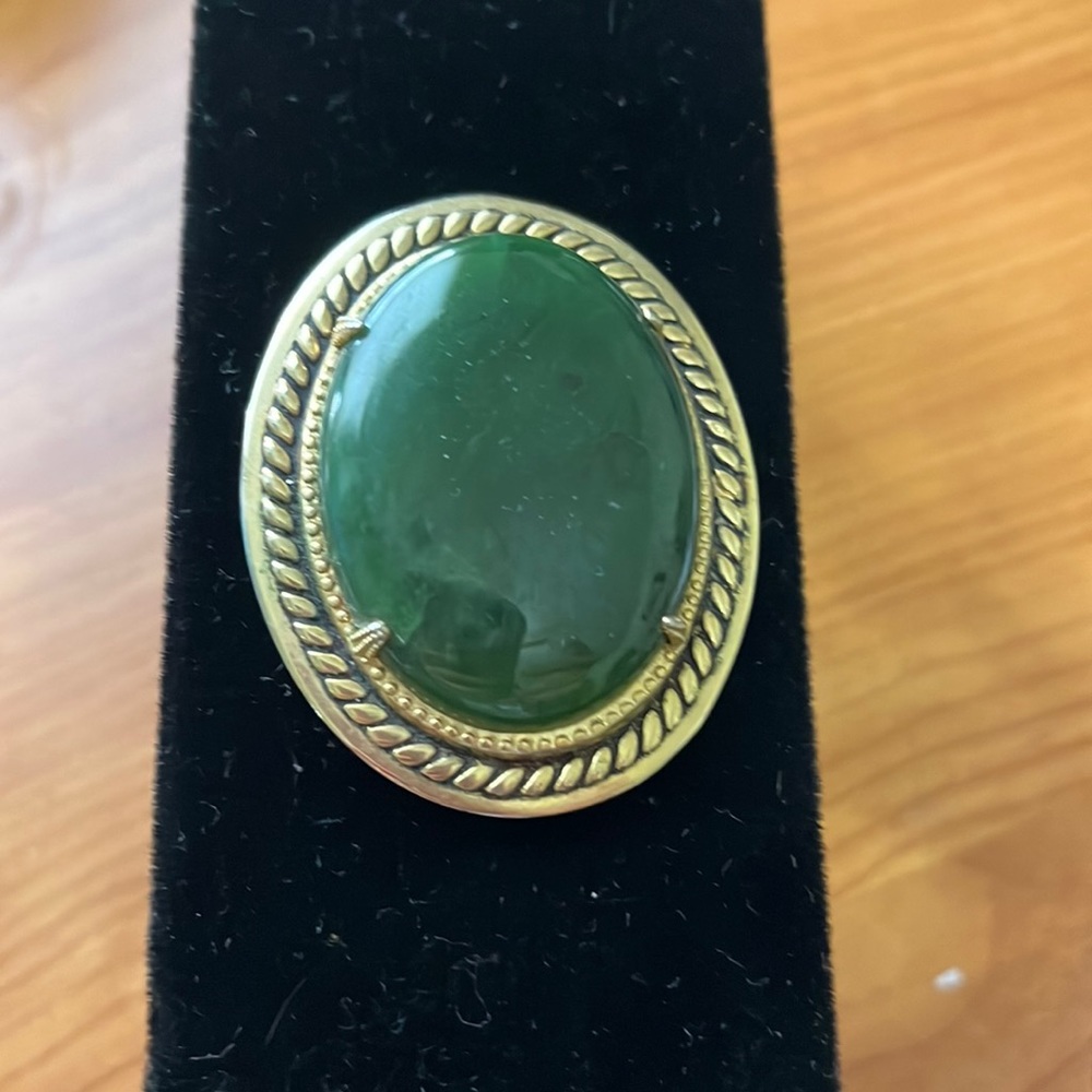 Brooch 2” length and 1.5” wide, unmarked